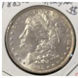 1885 MORGAN SILVER DOLLAR (90% SILVER) ***NICE BU