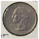 1995 WASHINGTON QUARTER ***DEFECT-WEAK OBVERSE &