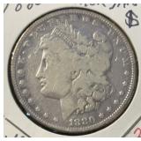 1880-P MORGAN SILVER DOLLAR (90% SILVER) (VG)