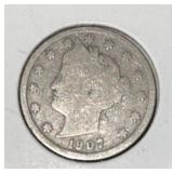 1907 LIBERTY V-NICKLE (GOOD)