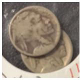 (2) "NO DATE" BUFFALO NICKELS ***IN 2x2