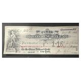 VINTAGE BANK CHECK-DATED "1916"