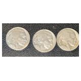 (BAG OF 3) BUFFALO NIKCLES (1919 - 1928) ***WEAK