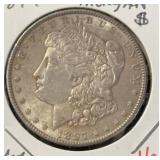 1897 MORGAN SILVER DOLLAR (90% SILVER) (VF+)