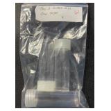 (BAG OF 3) "COIN" TUBES ***DIME SIZE***