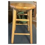 WOODEN BAR STOOL-CHECK OUT THE PIC