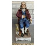 VINTAGE WHISKEY DECANTER-"BEN FRANKLIN"