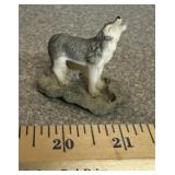MINIATURE DECOR ITEM-WOLF/APPROX. 2" TALL