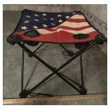 CAMPING TABLE W/CUP HOLDERS-APPROX. 19"x19"