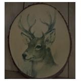 WOODEN DECOR SLAB-"DEER"