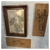 WALL DECOR ITEMS-ASSORTED/CHECK OUT THE PIC