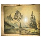 WALL DECOR-"MOUNTAIN SCENE"