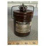 VINTAGE CHEESE CROCK W/BAIL LID