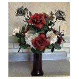 PERMANENT FLORTAL ARRANGEMENT W/VASE-APPROX. 22"