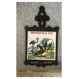SOUVENIOR TRIVET-"INDIANAPOLIS ZOO"