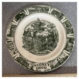 VINTAGE COLLECTOR PLATE-"SIDNEY, OHIO"