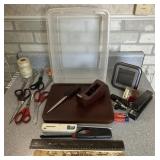 ITEMS FROM THE OFFICE DRAWER W/TOTE (NO LID)