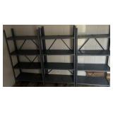 (3)METAL SHELF UNITS-APPROX. 9