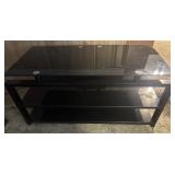 TELEVISION STAND-GLASS/APPROX. 48" WIDE