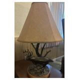 TABLE LAMP W/SHADE-DEER DESIGN