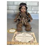 COLLECTOR DOLL-NATIVE AMERICAN W/TAGS