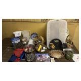 ITEMS FROM THE HOME W/PLASTIC TOTE W/LID-CHECK OUT
