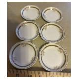 (6)3" BUTTER PAT PLATES-JOHNSON BROS. ENGLAND