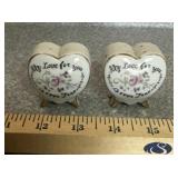 S&P SHAKER SET-"MY LOVE FOR YOU IS EVER TRUE"