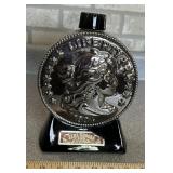 VINTAGE WHISKEY DECANTER-"COIN"