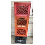 (4)STORAGE CRATES-ASSORTED