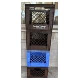 (4)STORAGE CRATES-ASSORTED