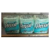 "PREVAIL" UNDERPADS-(2)UNOPENED & (1)OPENED W/JUST