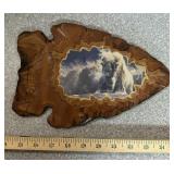 WALL DECOR-WOODEN/ARROW HEAD/BUFFALO