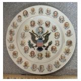 PRESIDENTIAL COLLECTOR PLATE-"WASHINGTON to CARTER