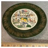 VINTAGE SOUVENIOR COLLECTOR PLATE-"GEORGIA"
