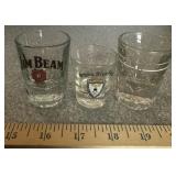(3)SHOT GLASSES-ASSORTED