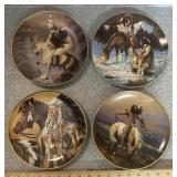 (4)COLLECTOR PLATES-SOUTHWESTERN DESIGN