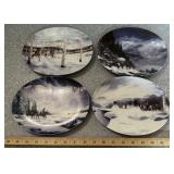 (SET OF 4)"BRADFORD EXCHANGE" COLLECTOR PLATES-