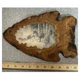 WALL DECOR-WOODEN/ARROW HEAD/WOLVES