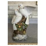 VINTAGE WHISKEY DECANTER-DOVES ON BRANCH DESIGN