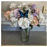 PERMANENT FLORAL ARRANGEMENT W/ VASE-APPROX. 20"