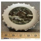 COLLECTOR PLATE-"THE OLD HOMESTEAD IN WINTER"