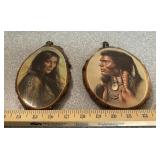 SOUVENIOR PLAQUES-NATIVE AMERICAN DESIGN/"ROCK