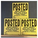 (3)PLASTIC SIGNS-ACTUALLY THERE IS (4) TOTAL