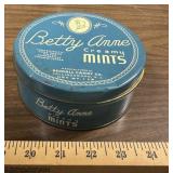 VINTAGE COLLECTOR TIN-"BETTY ANNE MINTS"