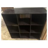 CUBBY SHELF W/(7)CANVAS BASKETS-APPROX. 36"x36"