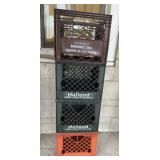 (4)STORAGE CRATES-ASSORTED