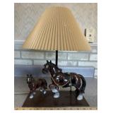 ACCENT LAMP-CLYDESDALE DRAFT HORSE DESIGN/APPROX.