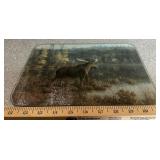 GLASS CUTTING BOARD-MOOSE SCENE/APPROX.12"x9"