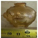 GLASS COIN BANK-"THE OHIO OIL CO./MARATHON"